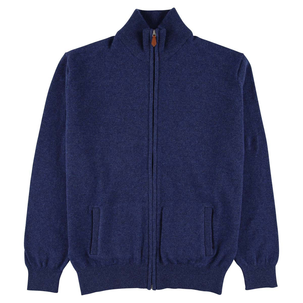 Lammwolle Strickjacke mit Reißverschluss - Rhapsody