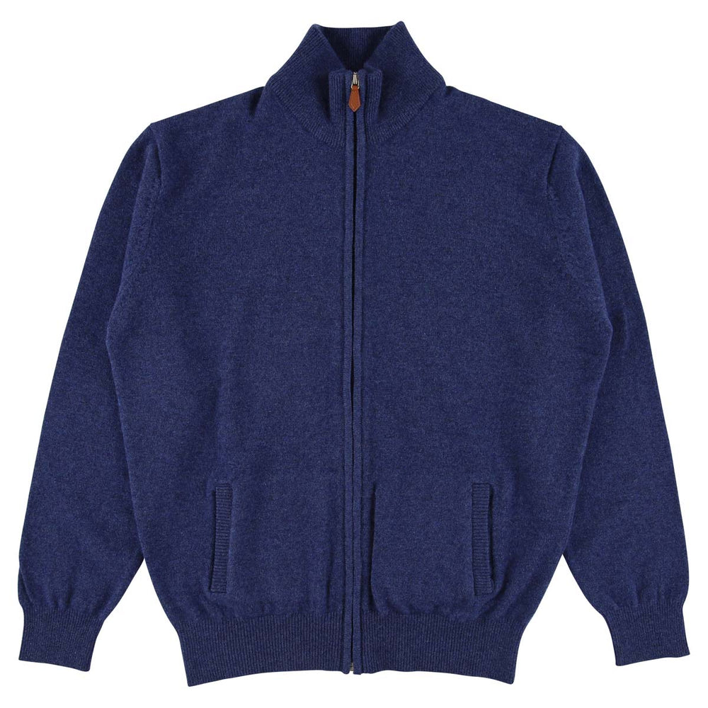 Lammwolle Strickjacke mit Reißverschluss - Rhapsody