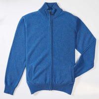 Lana d'agnello cardigan con zip - River