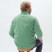 Lammwolle Strickjacke mit Reißverschluss - Springtime