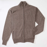 Lammwolle Strickjacke mit Reißverschluss - Vole