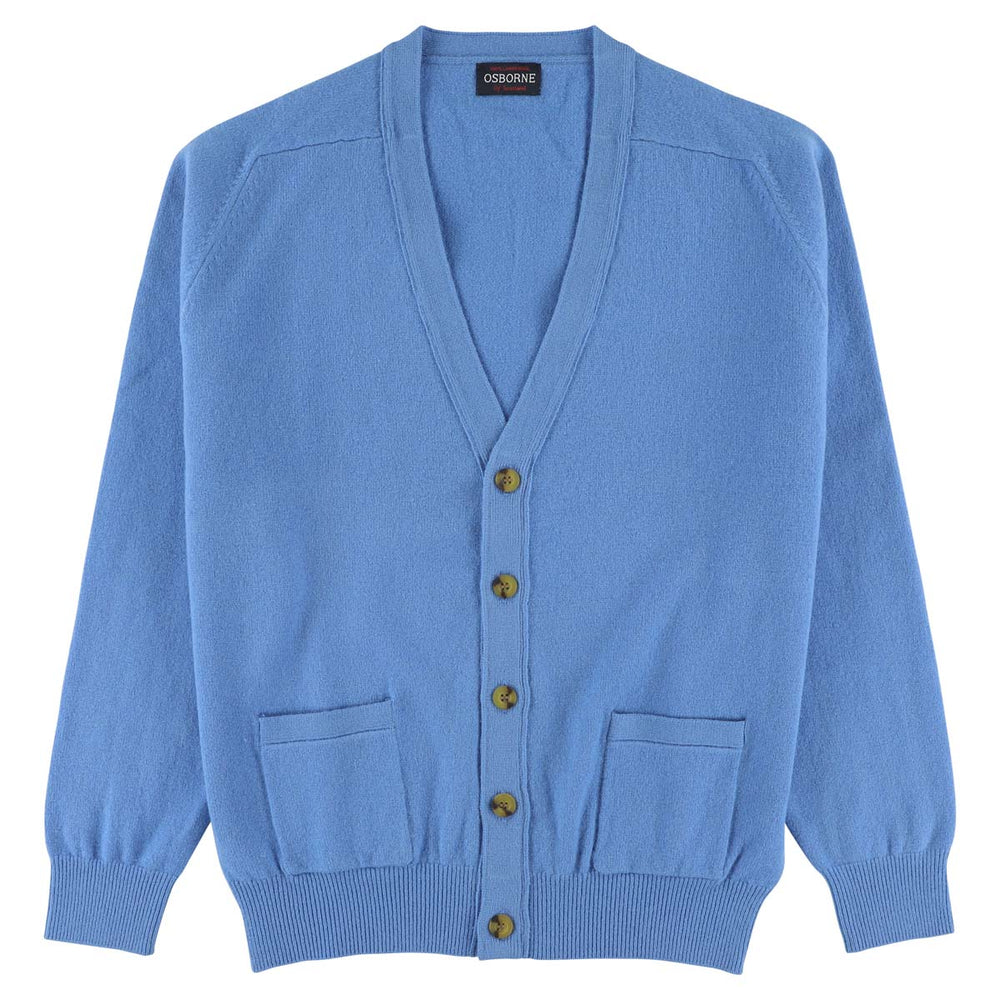 Lammwolle butonierte Strickjacke - Casino