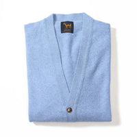 Lambswool butonned cardigan - Glacier