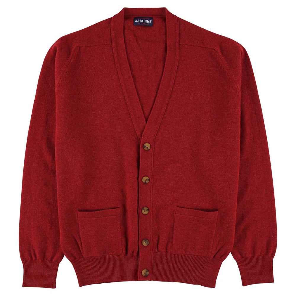 Lambswool butonned cardigan - Poppy Melange