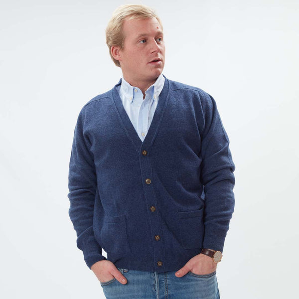 Lammwolle butonierte Strickjacke - Rhapsody