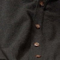 Lambswool butonned cardigan - Seaweed