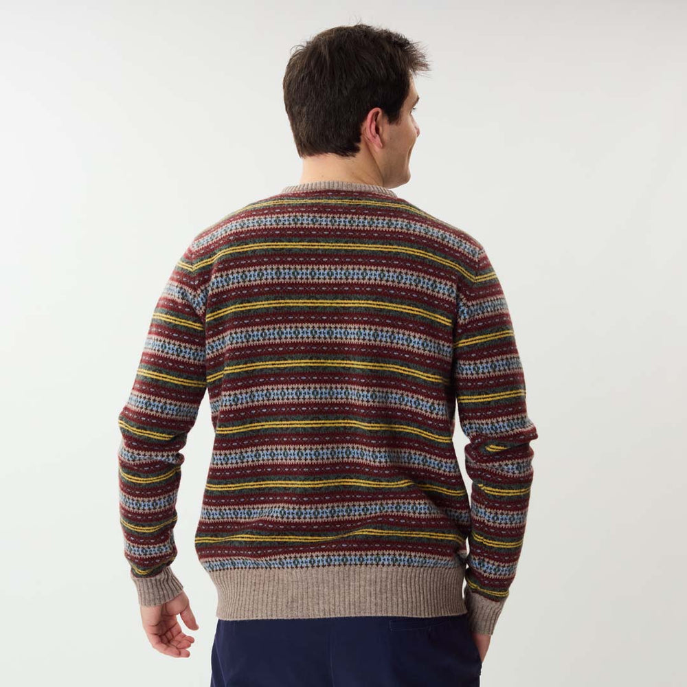 Lambswool Fair Isle crew neck - Col 11