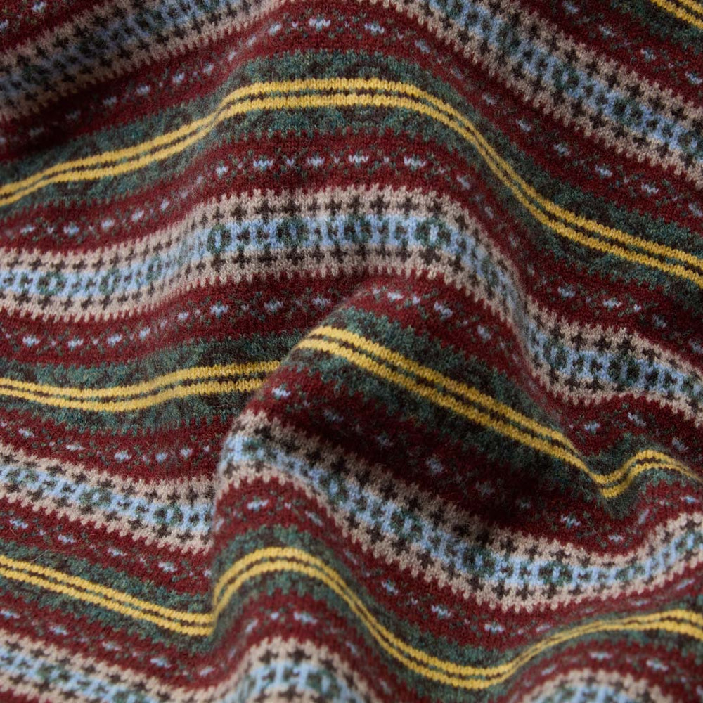 Lambswool Fair Isle crew neck - Col 11