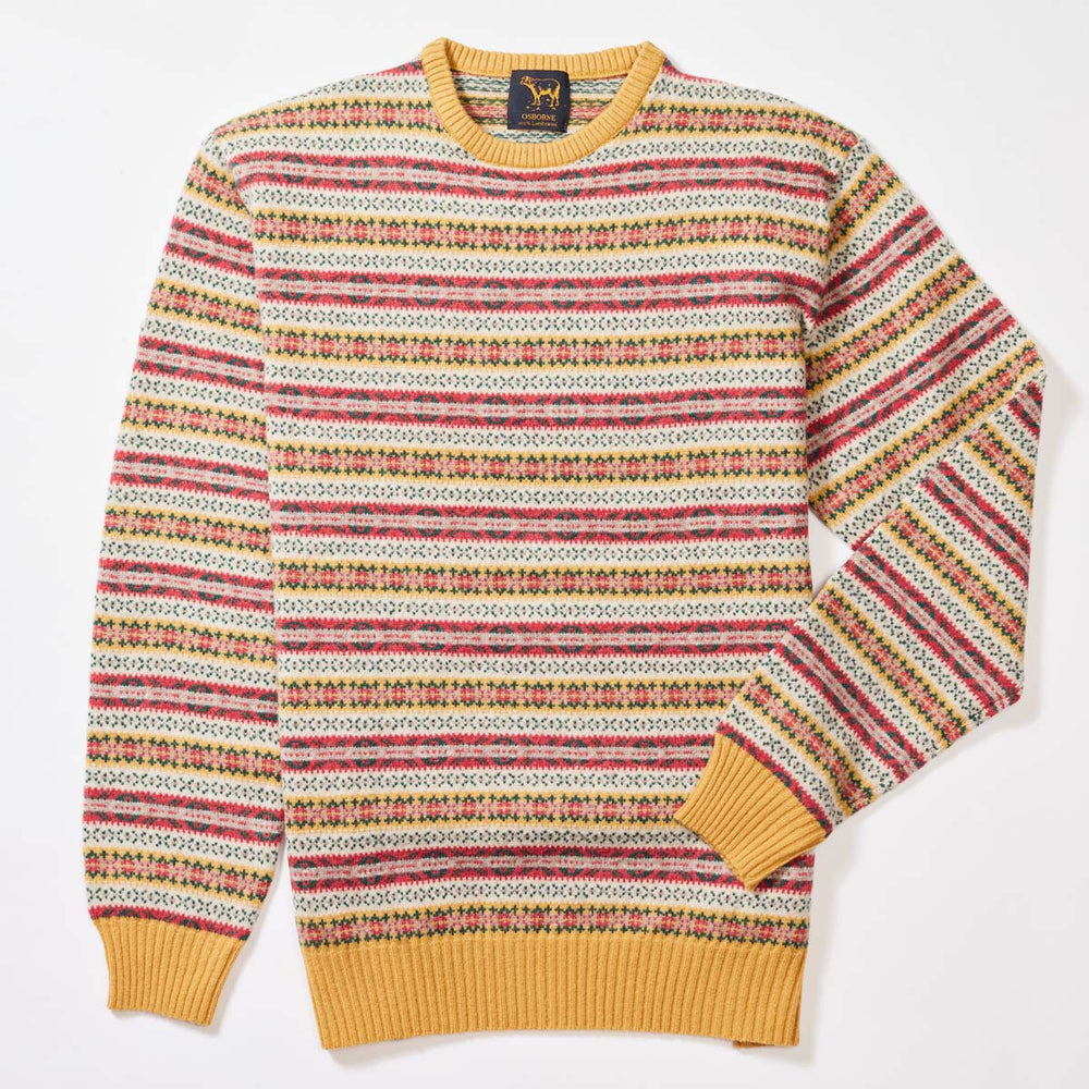 Lambswool Fair Isle crew neck - Col2