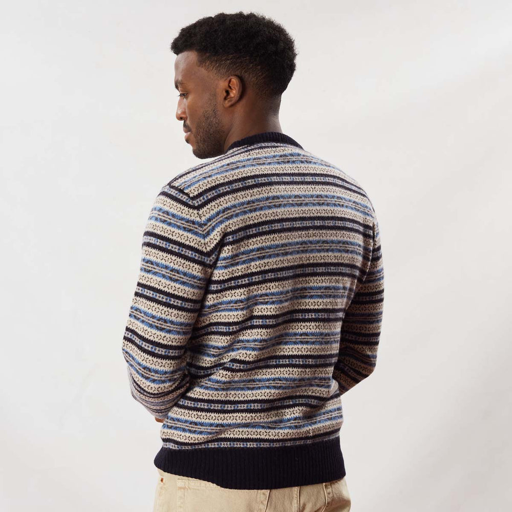 Lambswool Fair Isle crew neck - Col3