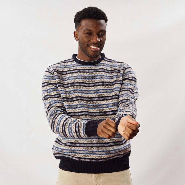 Lambswool Fair Isle crew neck - Col3