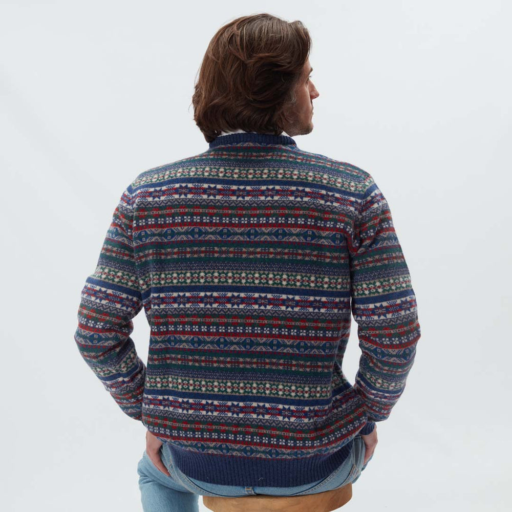 Lambswool Fair Isle crew neck - Col 5