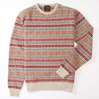 Lambswool Fair Isle crew neck - Col 6