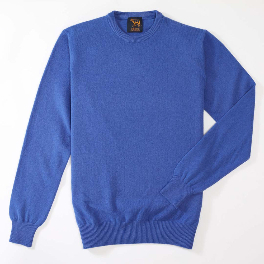 Lambswool crew neck - Agapanthus 433