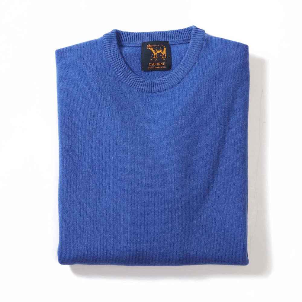 Lambswool crew neck - Agapanthus 433