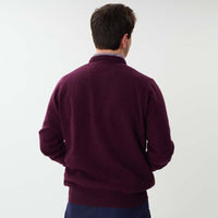 Lambswool crew neck - Blackgrape 186