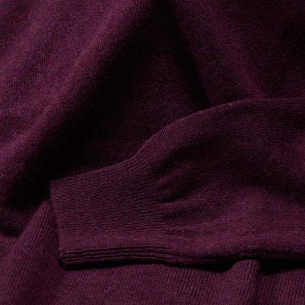 Lambswool crew neck - Blackgrape 186