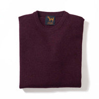 Lambswool crew neck - Blackgrape 186