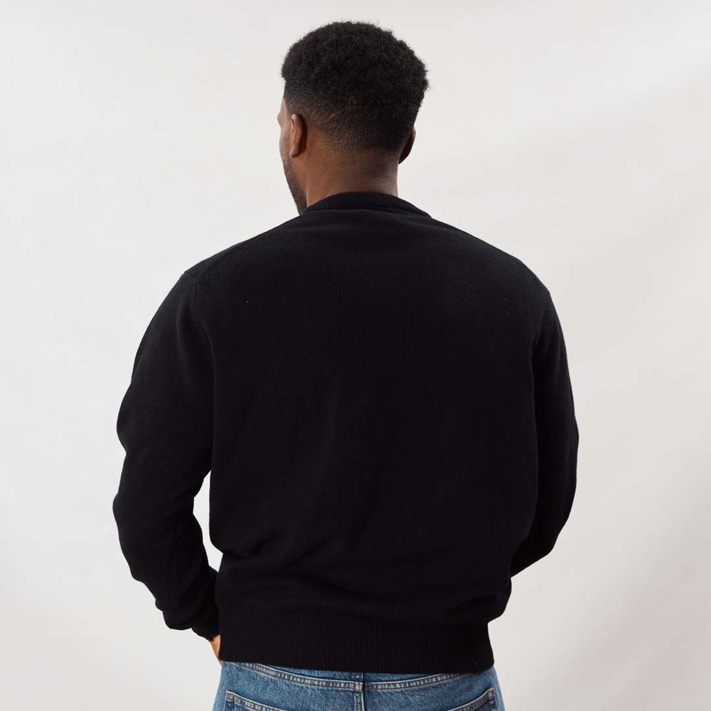 Lambswool crew neck - Black