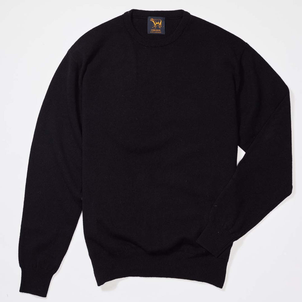 Lambswool crew neck - Black