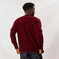 Lambswool crew neck - Bordeaux