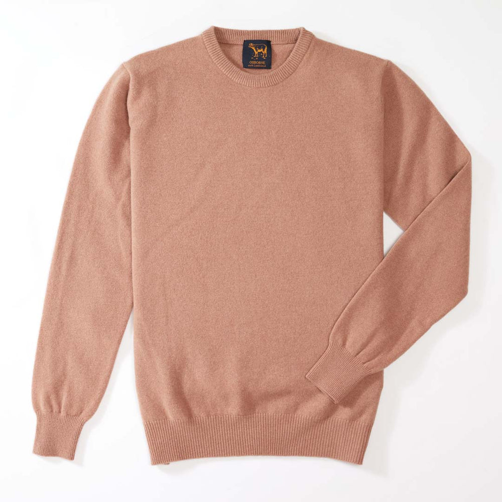 Lambswool crew neck - Camel