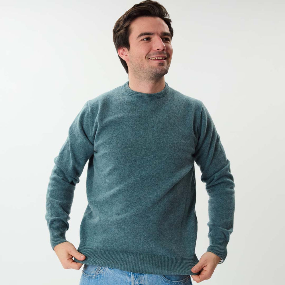 Lambswool crew neck - Caspian