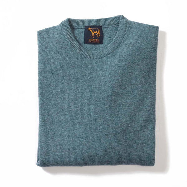 Lambswool crew neck - Caspian