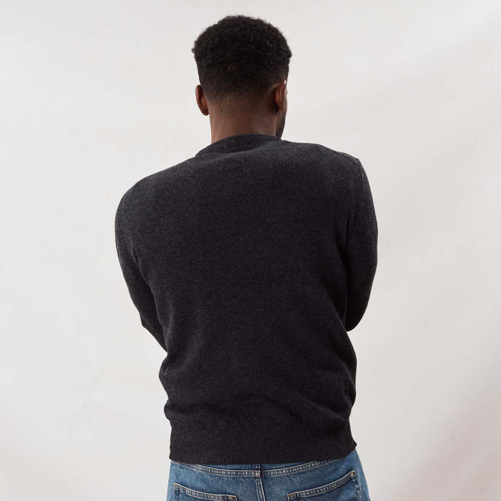 Lambswool crew neck - Charcoal