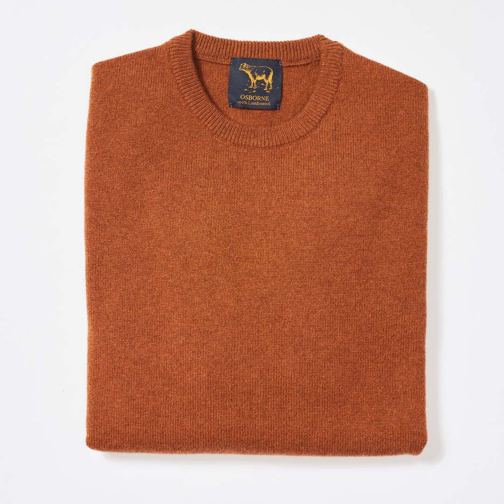 Lambswool crew neck - Chesnut