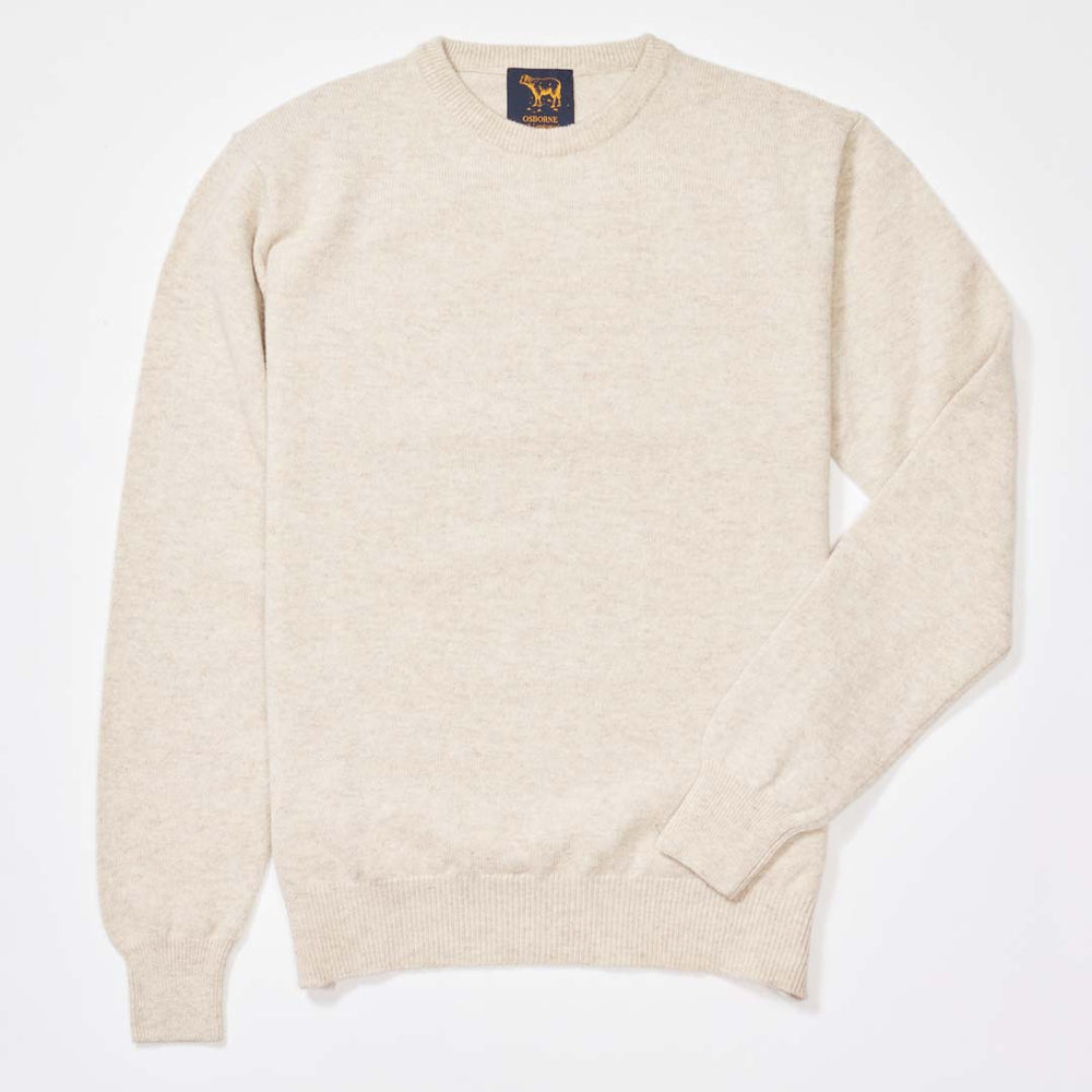 Lambswool crew neck - Clay