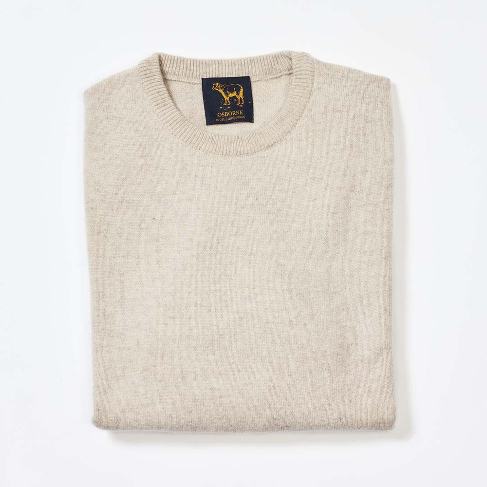 Lambswool crew neck - Clay