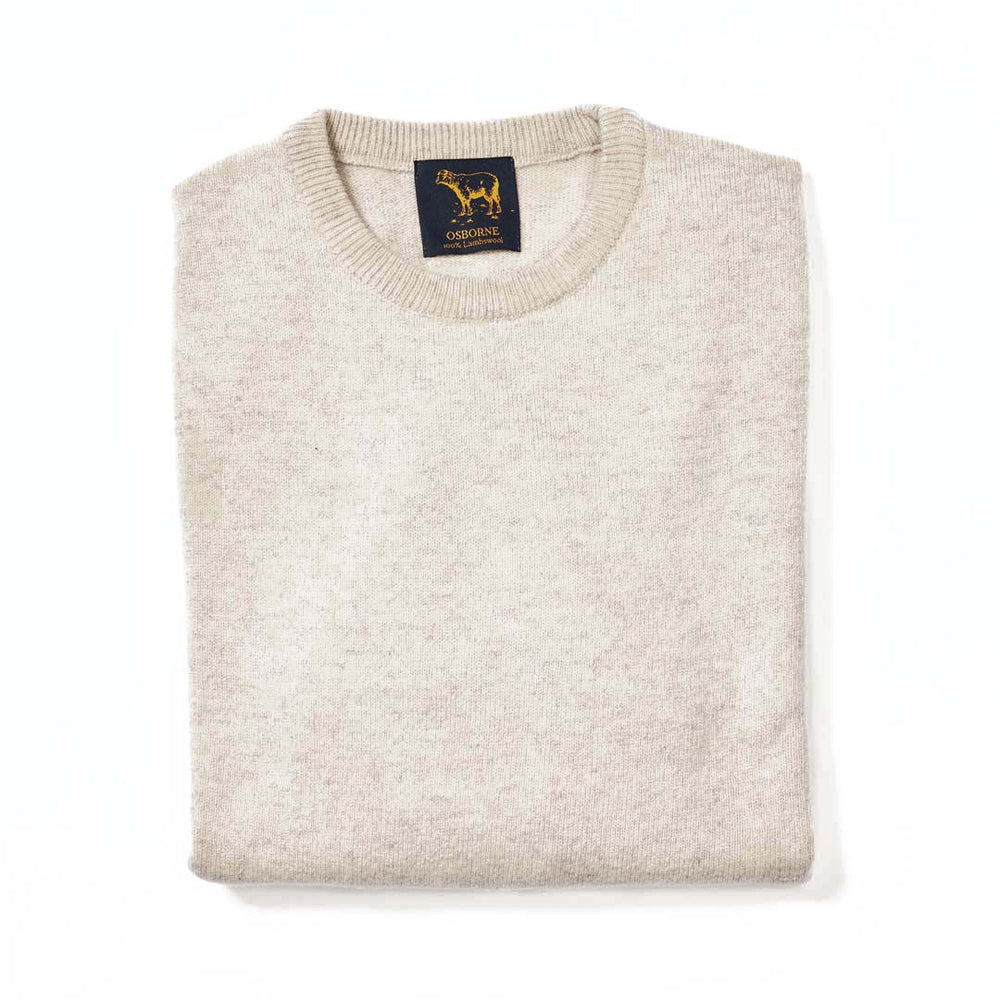Lambswool crew neck - Clay