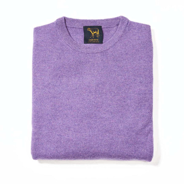 Lambswool crew neck - Clematis