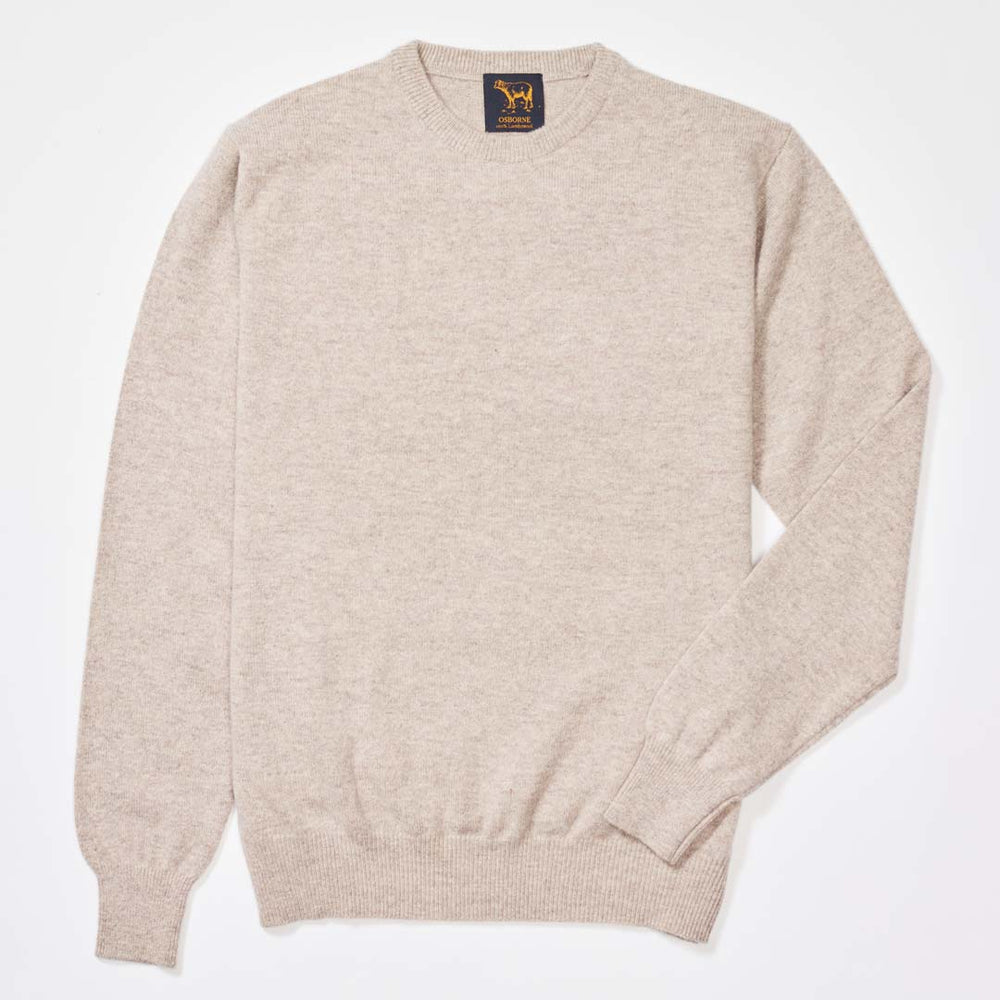 Lambswool crew neck - Cobble