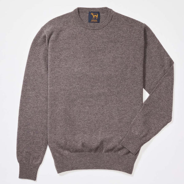 Lambswool crew neck - Cocoa