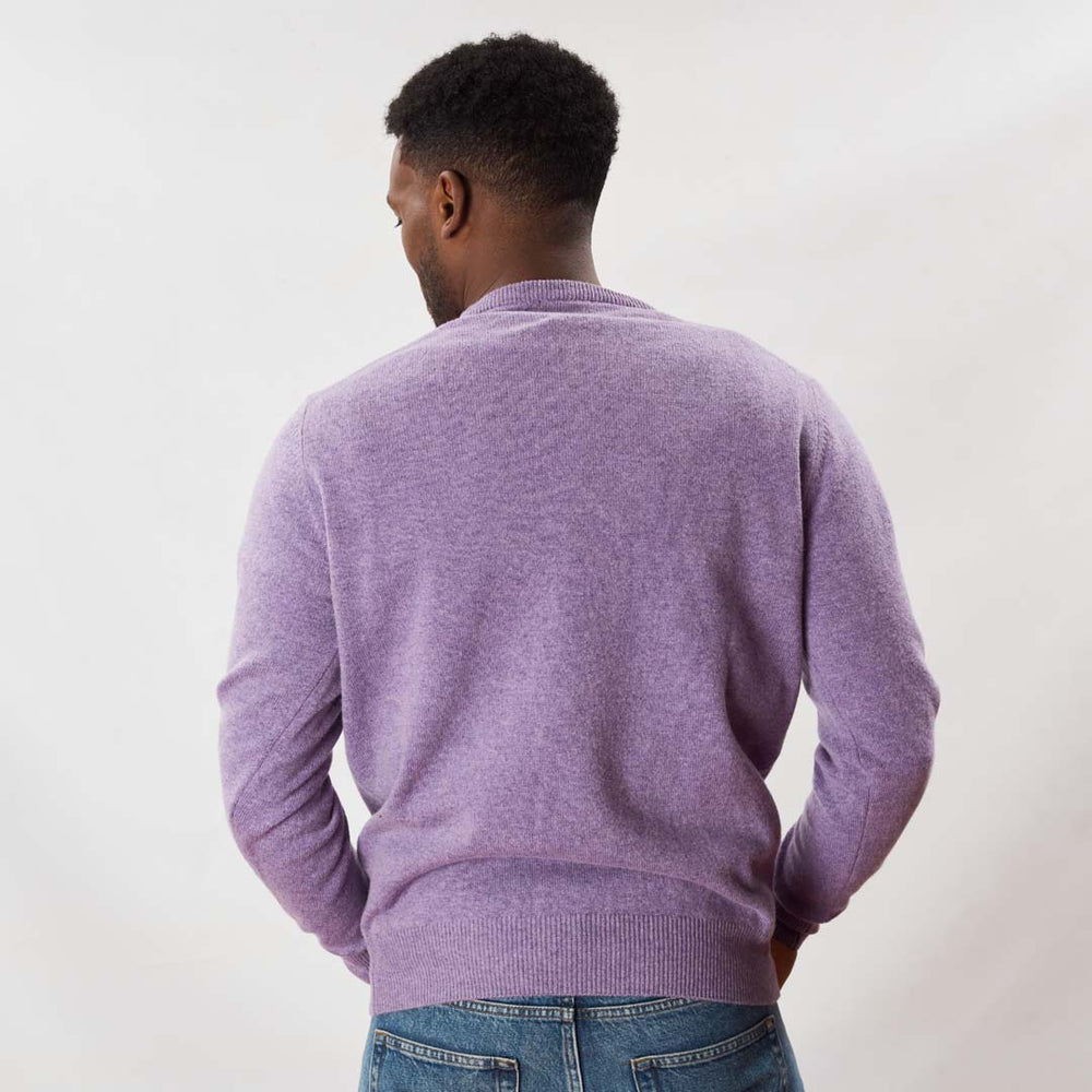 Lambswool crew neck - Dahlia