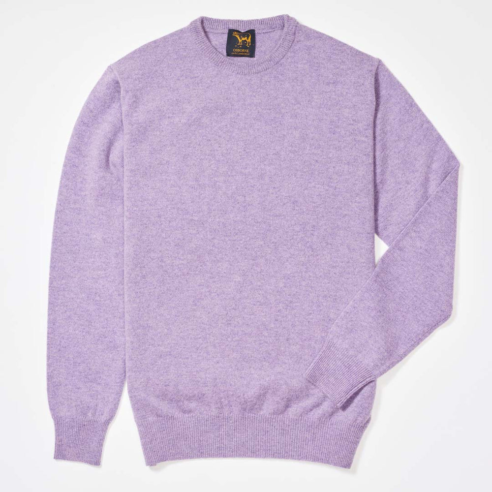 Lambswool crew neck - Dahlia