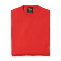 Lambswool crew neck - Dubonnet