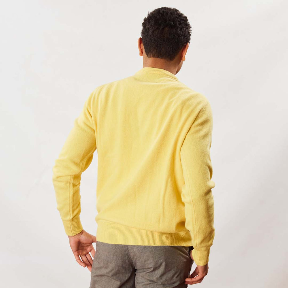 Lambswool crew neck - Daffodil