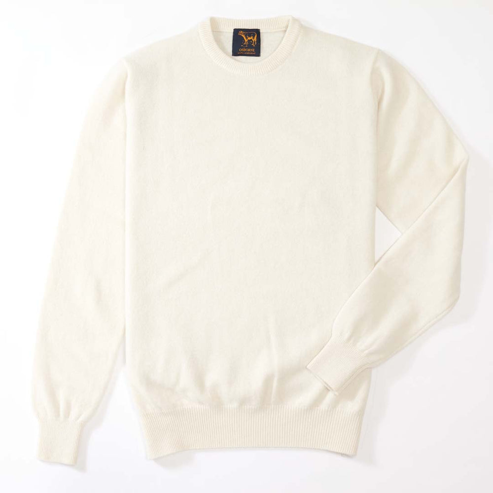 Lambswool crew neck - Ecru