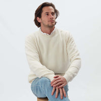 Lambswool crew neck - Ecru
