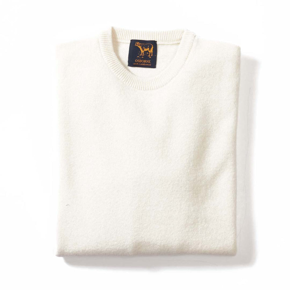 Lambswool crew neck - Ecru