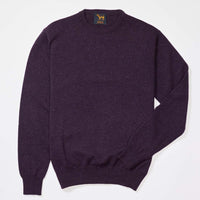 Lambswool crew neck - Elderberry