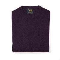 Lambswool crew neck - Elderberry