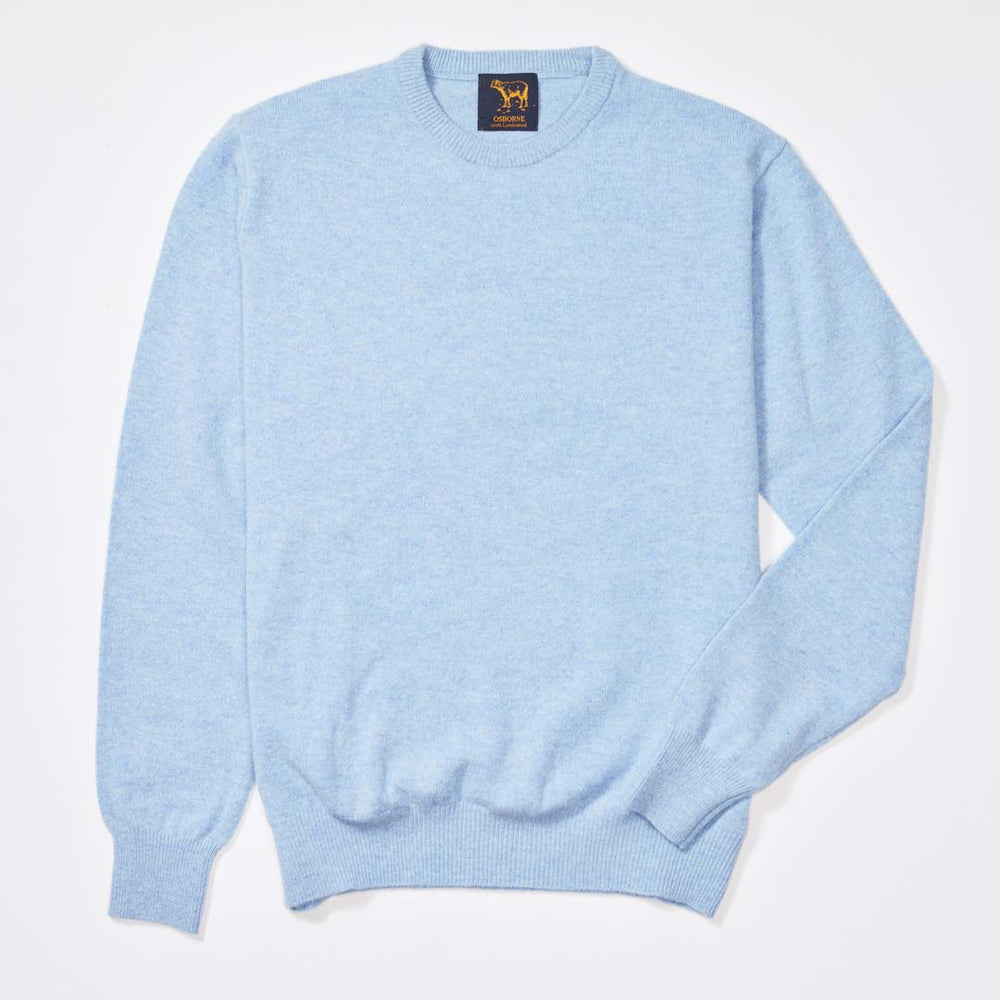 Lambswool crew neck - Glacier