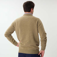 Lambswool crew neck - Gravel