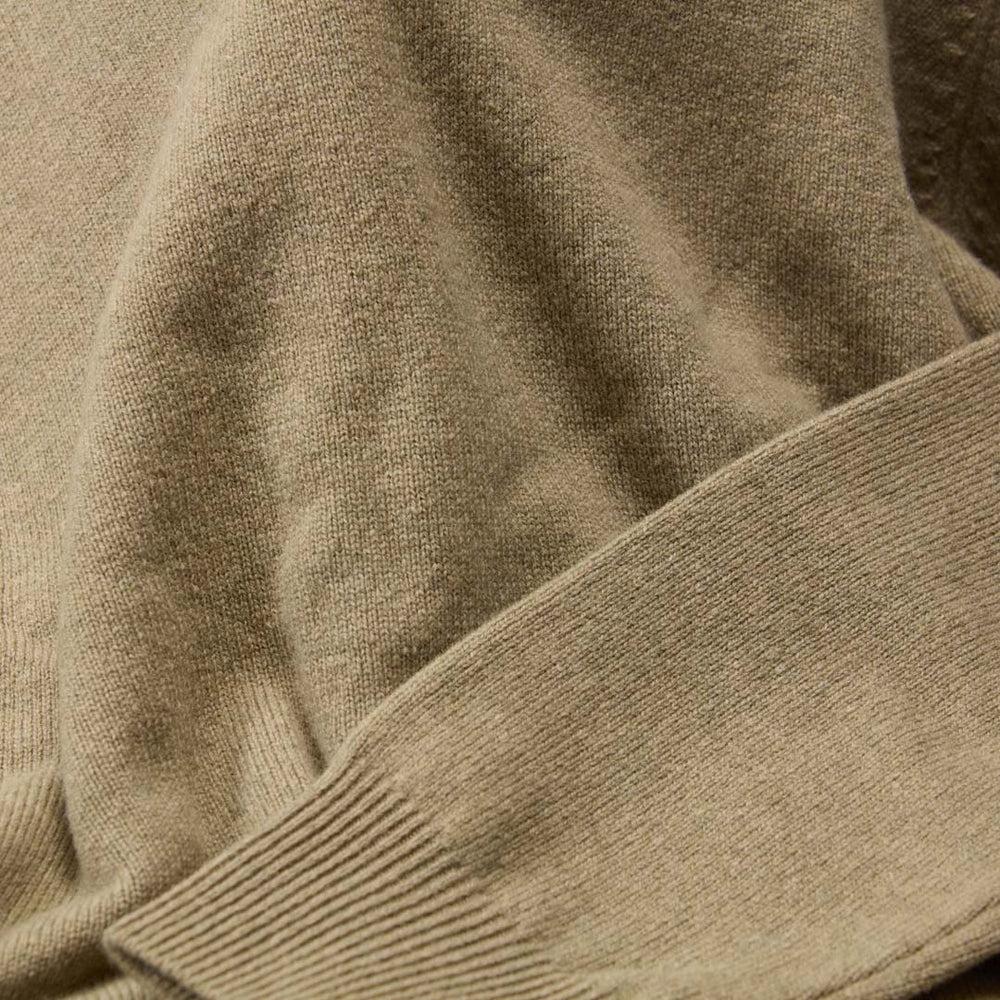 Lambswool crew neck - Gravel