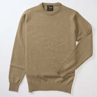 Lambswool crew neck - Gravel
