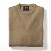 Lambswool crew neck - Gravel